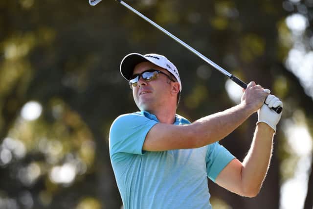 Martin Laird of Scotland hits his tee shot on the seventh hole during round one of the Frys.com Open in Napa, California. Picture: Getty