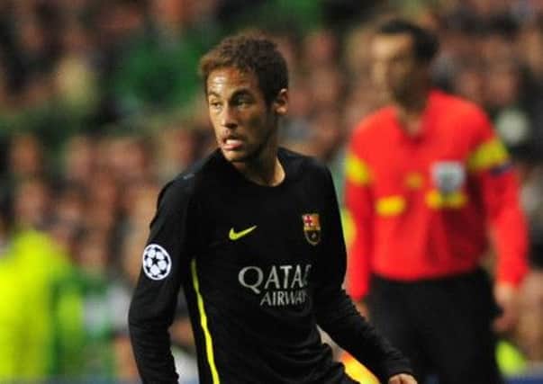 Barcelona forward Neymar features in the game, but no Brazilian clubs are included. Picture: Robert Perry