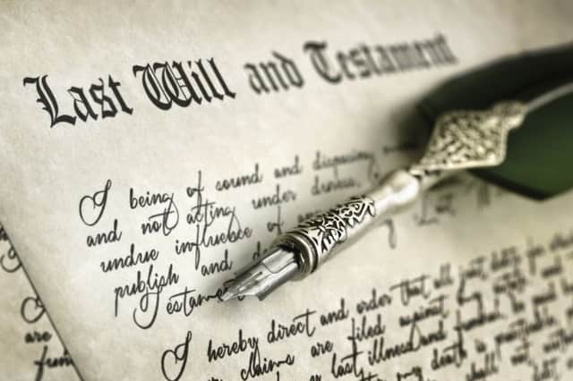 Making a will is essential whether your residence is in Scotland or England. Picture: Getty Images