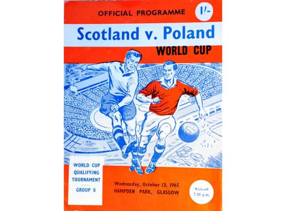 The programme for Scotlands ill-fated home qualifying clash with Poland