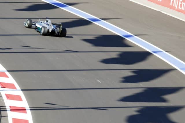 Lewis Hamilton was fastest on F1s newest circuit, the Sochi Autodrom. Picture: AP