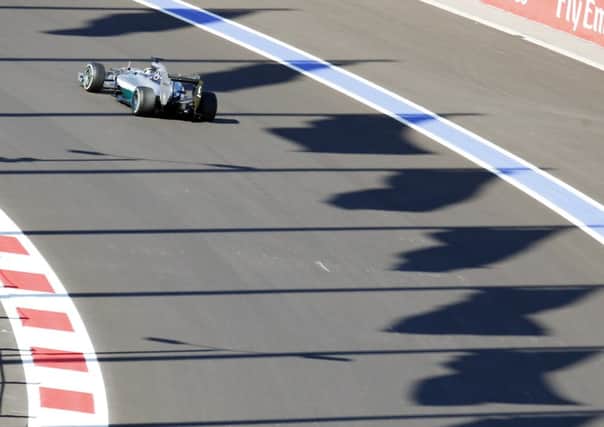 Lewis Hamilton was fastest on F1s newest circuit, the Sochi Autodrom. Picture: AP