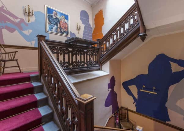 View of the stair in Heriot Row where Angus Reid created his Home Rule exhibition. Pic: Contributed.