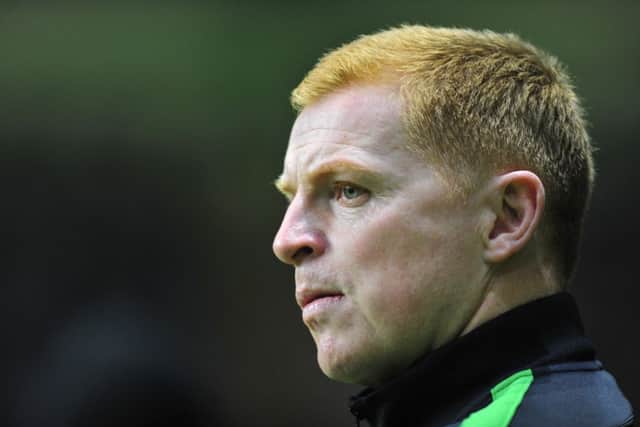 Neil Lennon watches Celtic as they play Barcelona at Parkhead in October 2013. Picture: Robert Perry