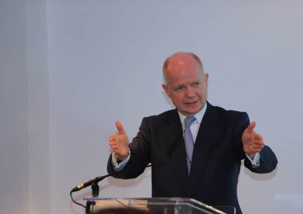 William Hague insisted no one was looking for a 'partisan fix' to the English votes on English laws question. Picture: Robert Perry