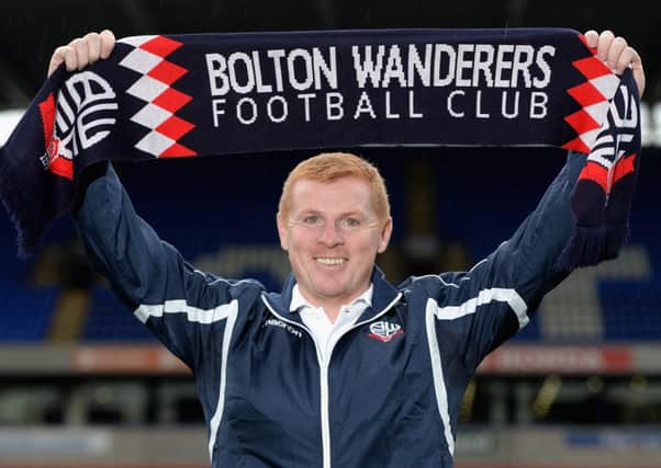 Neil Lennon is unveiled as Bolton manager. Picture: Getty
