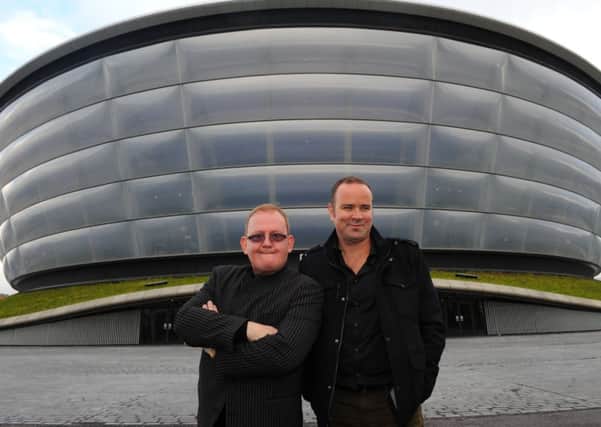 Still Game stars Ford Kiernan and Greg Hemphill making history at Glasgows Hydro. Picture: Robert Perry