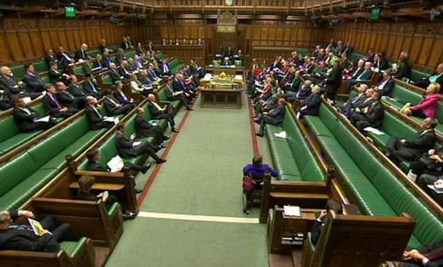 A general view of the House of Commons during the debate. Picture: PA