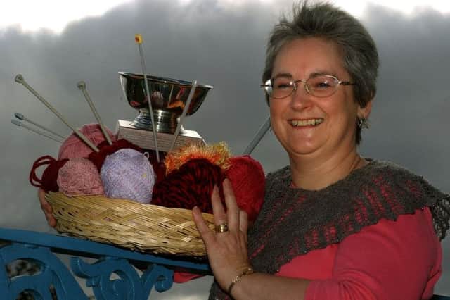 Hazel Tindall, worlds fastest knitter. Picture: PA