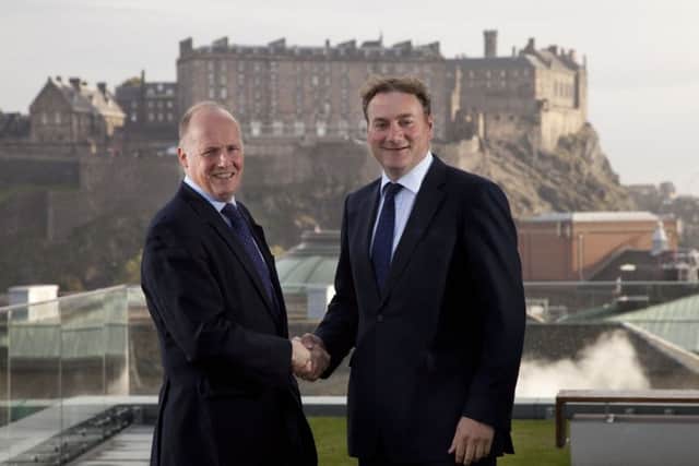 Jonathan Tweedie, left, aims to continue to grow the business