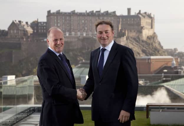 Jonathan Tweedie, left, aims to continue to grow the business
