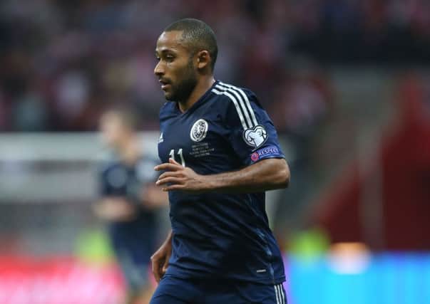 Scotland's Ikechi Anya in action against Poland. Picture: PA