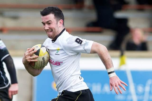 Bruce Colvine played two club matches alongside All Black stand-off Dan Carter. Picture: SNS/SRU
