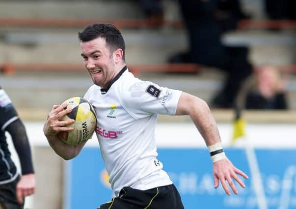 Bruce Colvine played two club matches alongside All Black stand-off Dan Carter. Picture: SNS/SRU