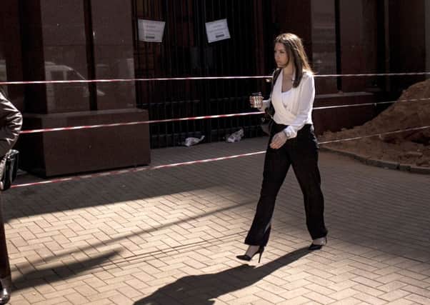 Pistorius sister Aimee arrives at the High Court yesterday. Picture: Getty