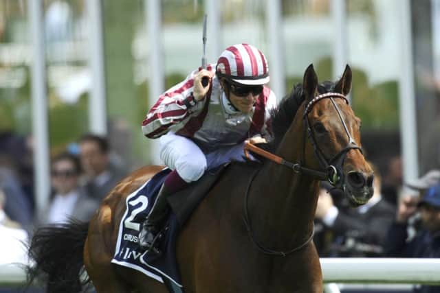 Jockey Christophe Soumillon pilots Cirrus Des Aigles to victory in the The Investec Coronation Cup. Picture: Getty