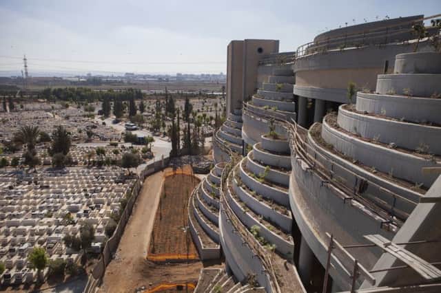 The new vertical section of the Yarkon cemetery outside the city of Petah Tikva, Israel. Picture: AP