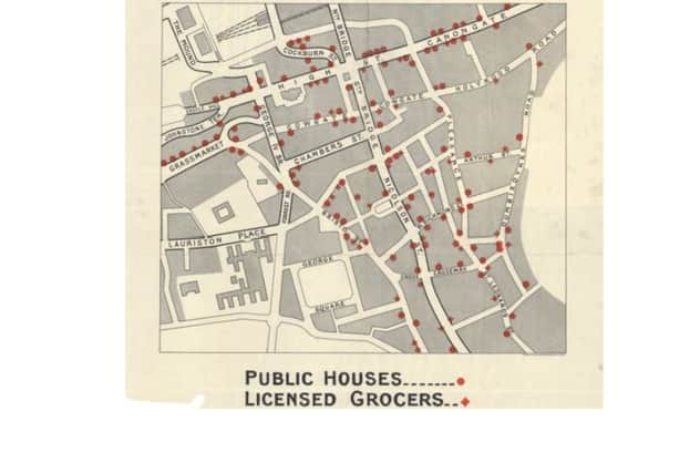 The 1923 map shows every pub, and grocer selling alcohol in the Old Town. Picture: Complimentary