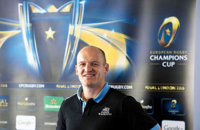 Glasgow head coach Gregor Townsend announces his team to face Bath this afternoon. Picture: SNS/SRU