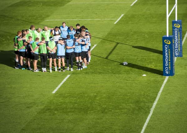 Glasgow Warriors prepare for the European Rugby Champions Cup clash with Bath. Picture: SNS