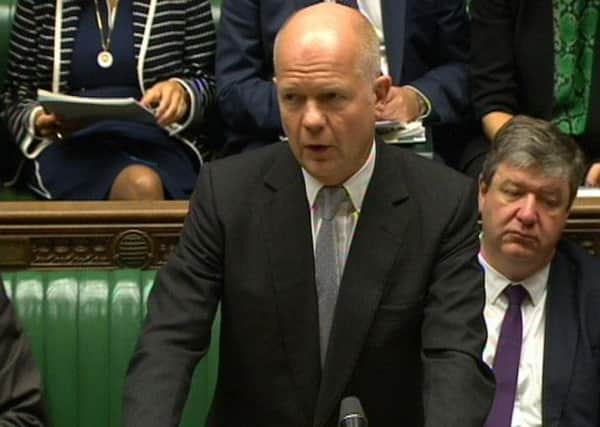 William Hague speaks during a debate on devolution within the UK in the House of Commons earlier this week. Picture: PA