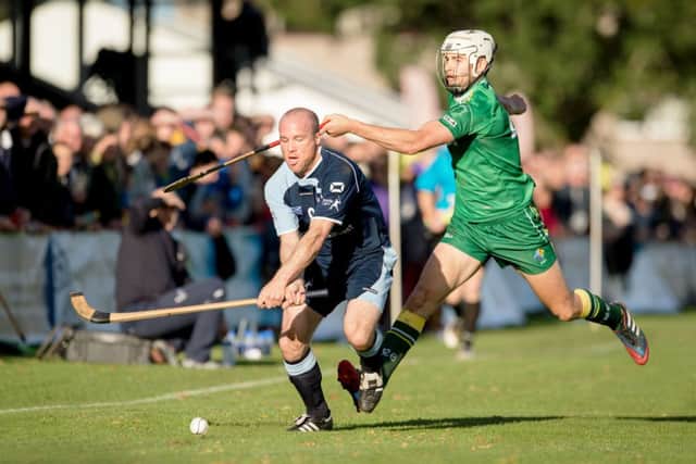 John MacDonald of Scotland is closed down by Irelands Paul Divilly. Picture: Neil G Paterson