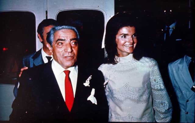 Jacqueline Bouvier Kennedy, widow of assassinated president John F Kennedy, married Aristotle Onassis on this day in 1968. Picture: AP