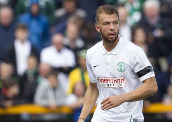 Hibernian's Jordon Forster is expected to be out injured for six weeks. Picture: TSPL