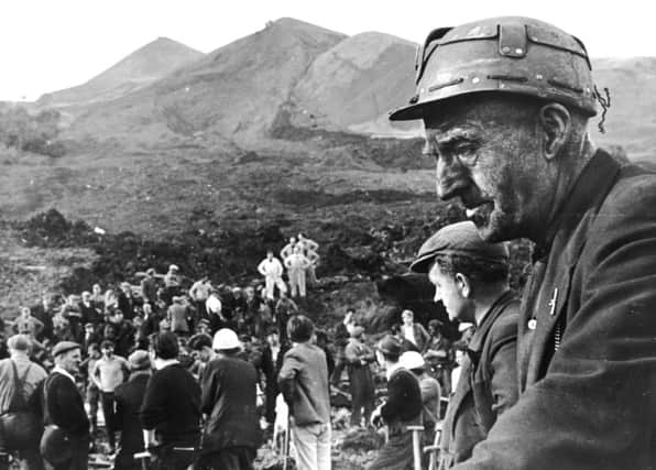 On this day in 1966, a colliery slag tip engulfed buildings in the Welsh village of Aberfan, killing 144 people, 116 of them children. Picture: Getty