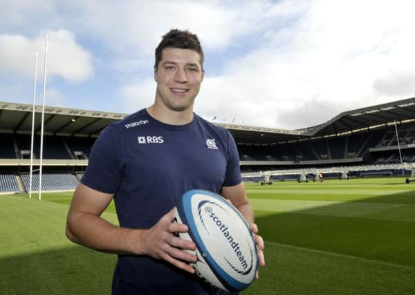 Grant Gilchrist will captain the Scotland team in Vern Cotter's 33-man squad. Picture: Ian Rutherford