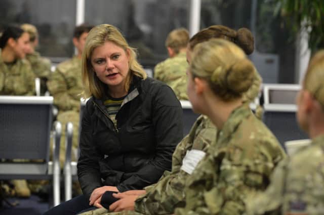 Greening, left, is observing UK efforts to beat Ebola. Picture: Getty