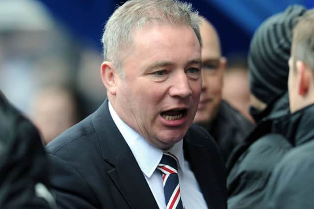 Rangers Manager Ally McCoist will have words with Richard Foster regarding his bust-up with Rangers fans. Picture: TSPL