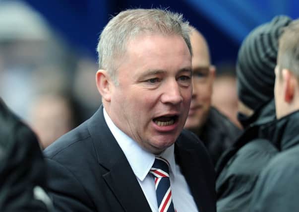 Rangers Manager Ally McCoist will have words with Richard Foster regarding his bust-up with Rangers fans. Picture: TSPL