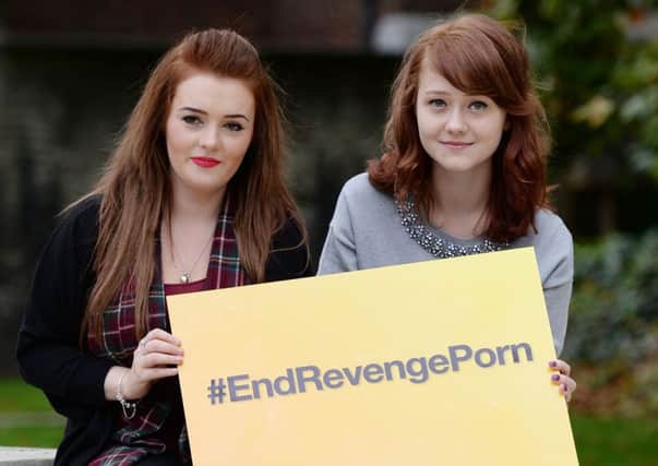 Victims of 'revenge porn', Hazel Higgleton (left) and Hannah Thompson. Picture: PA