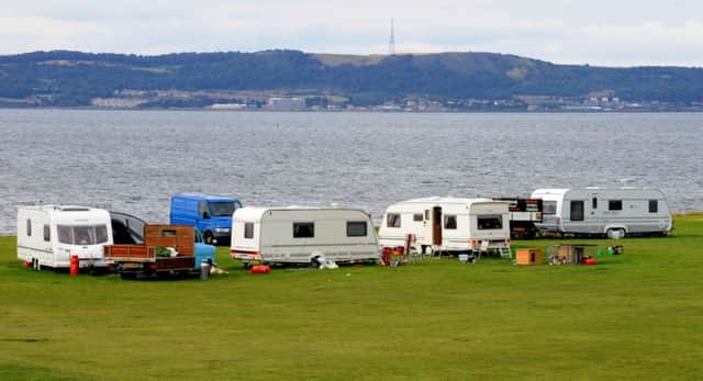 Campaigners have hit out at the treatment of travellers in Scotland as opposed to England. Picture: Lisa Ferguson