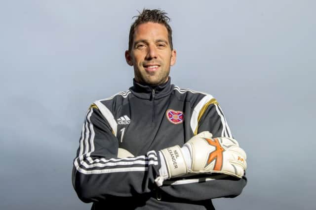 Hearts goalkeeper Neil Alexander looks ahead to the derby against Hibs. Picture: SNS