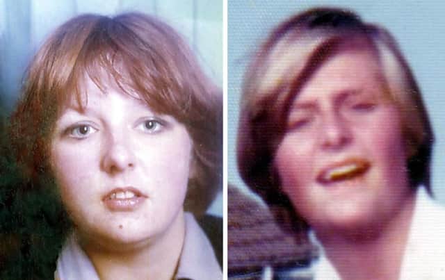 Christine Eadie, left, and Helen Scott: killed in 1977. Picture: PA