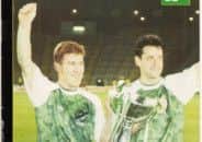 Keith Wright and Tommy McIntyre on the cover of the match programme