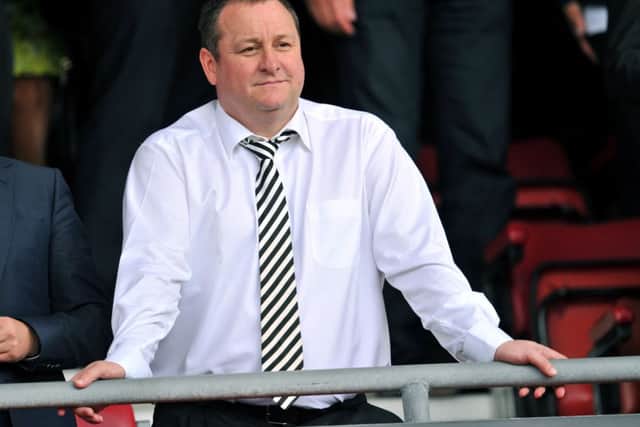 Newcastle United's English owner Mike Ashley has managed to beat his two rivals after the Ibrox board accepted his loan proposal. Picture: Getty