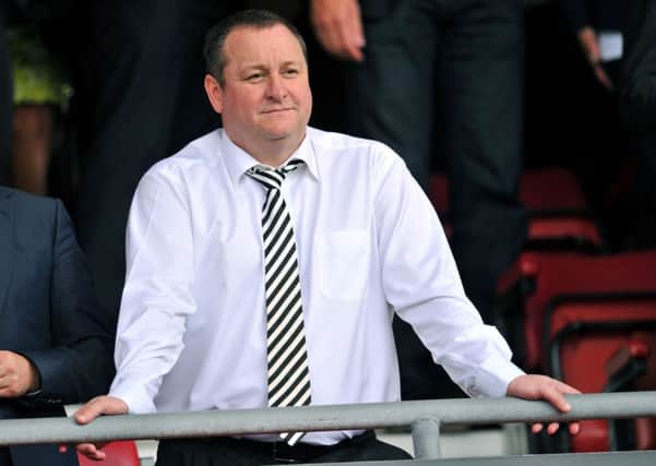 Newcastle United's English owner Mike Ashley has managed to beat his two rivals after the Ibrox board accepted his loan proposal. Picture: Getty