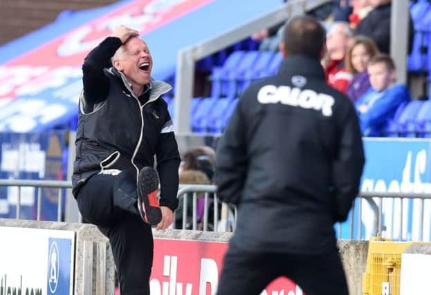 Inverness boss John Hughes cuts an animated figure. Picture: SNS