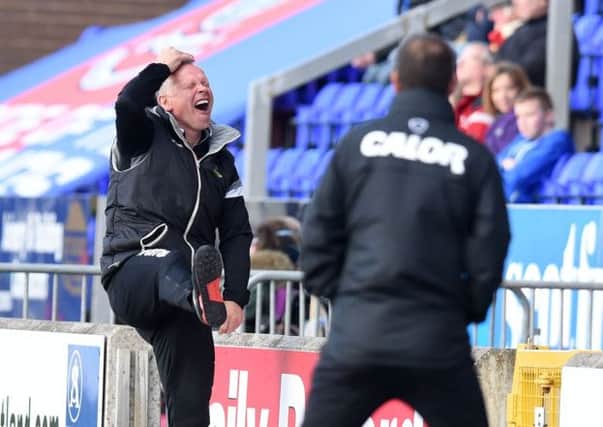 Inverness boss John Hughes cuts an animated figure. Picture: SNS