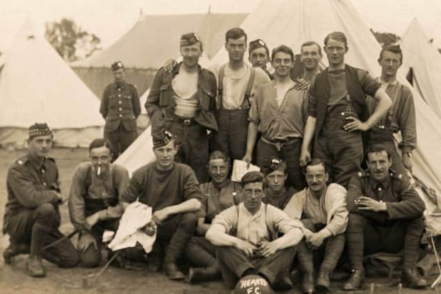 Some of the Hearts players in McCraes Battalion who made the ultimate sacrifice. Picture: Complimentary