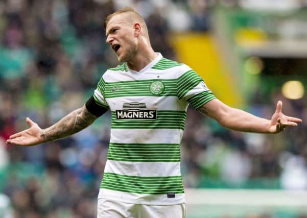 Celtic's John Guidetti is eyeing up the quadruple. Picture: SNS