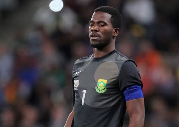 Senzo Meyiwa pictured during a match between South Africa and Nigeria in September. Picture: Getty