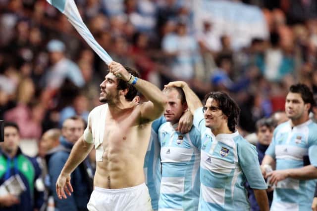 Juan Fernandez Lobbe, left, has been ruled out of Argentinas tour. Picture: Getty