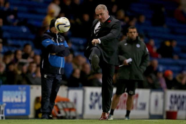 Ally McCoist kicks the ball during Rangers' 1-0 win over St Johnstone. Picture: Getty