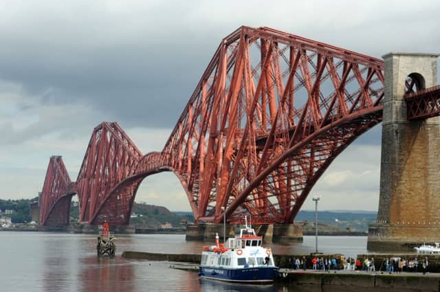 The Maid of the Forth decants passengers at Hawes Pier. Picture: Ian Rutherford