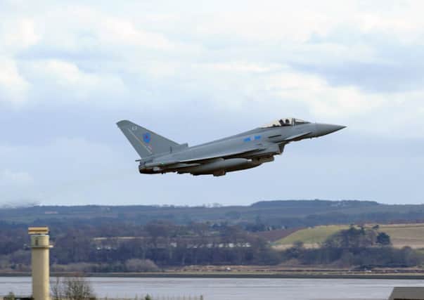 RAF Typhoon jets were scrambled to intercept the Russian-made aircraft. Picture: Ian Rutherford
