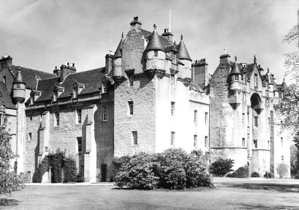 The exterior of Fyvie Castle, Aberdeenshire pictured in 1960. Picture: TSPL